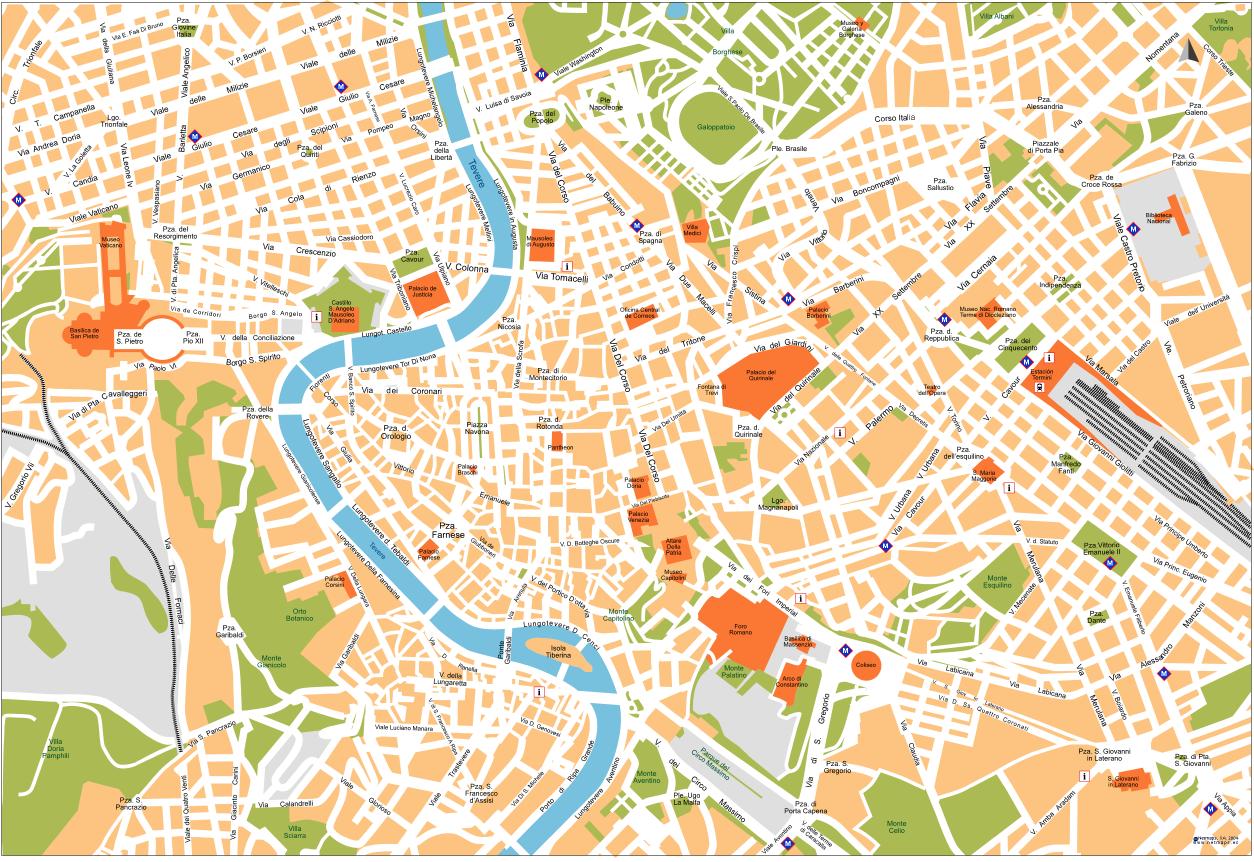roma city centre carte